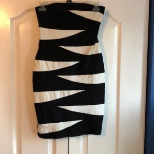 Mini strapless dress